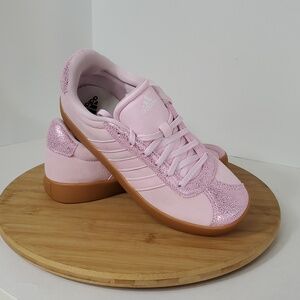Adidas VL Court 3.0 K Pink Kids Sneakers Size 6 NIB